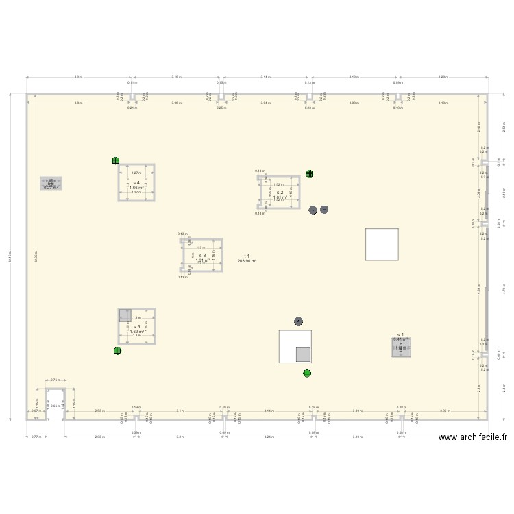 plan terrasse batiment h gaston bourré. Plan de 0 pièce et 0 m2