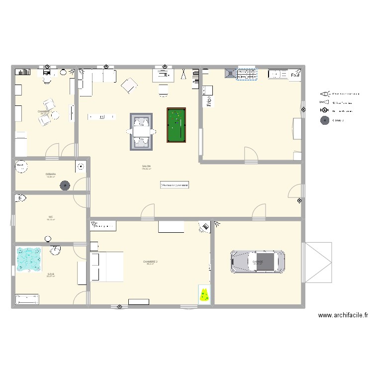 maison TP 1. Plan de 7 pièces et 358 m2