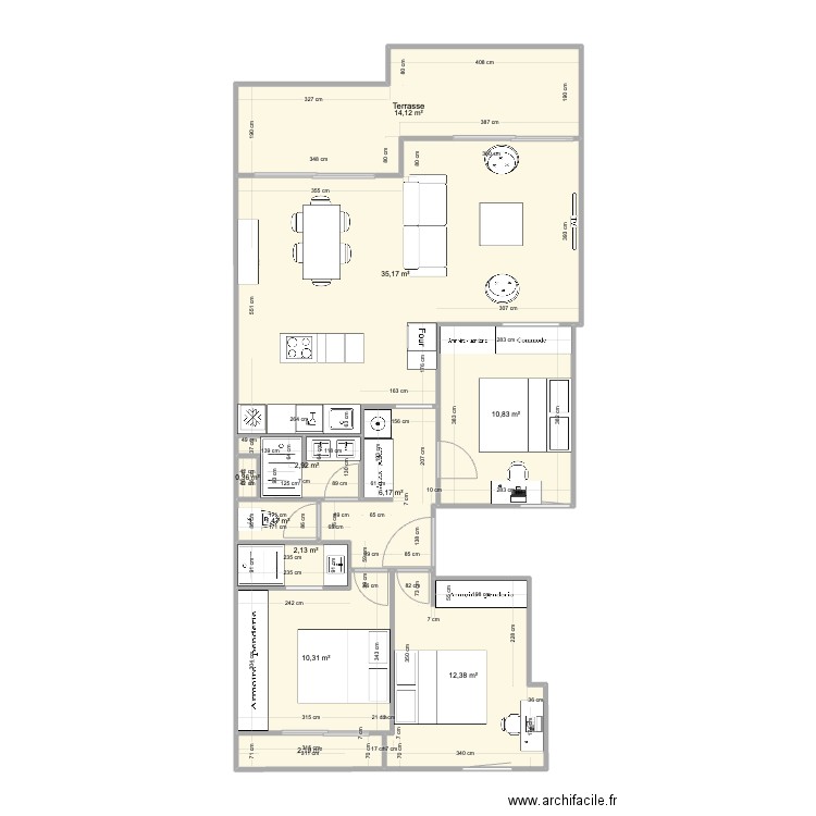 Pornichet Virginia V3. Plan de 0 pièce et 0 m2