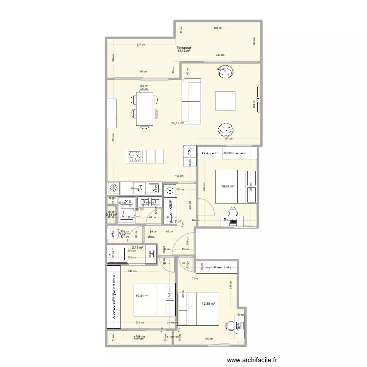 Pornichet Virginia V3. Plan de 
