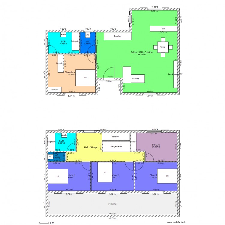 Grande Villa. Plan de 0 pièce et 0 m2