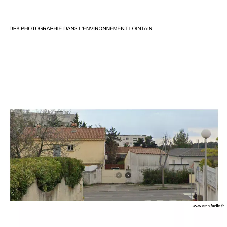 DP8 ENVIRONNEMENT LOINTAN. Plan de 