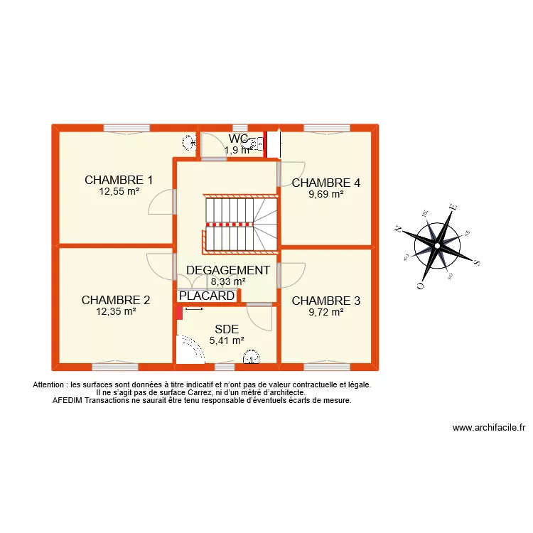BI 9163 ETAGE 1. Plan de 