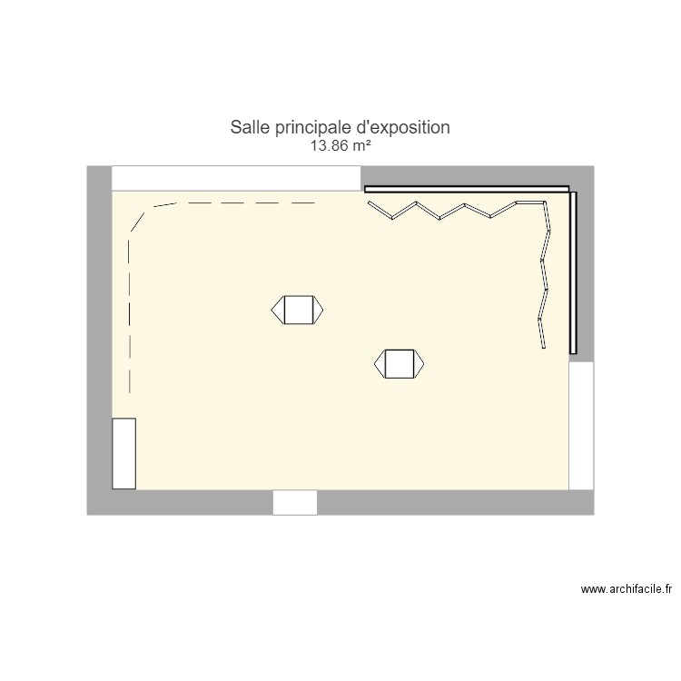 Salle dexposition 003. Plan de 0 pièce et 0 m2
