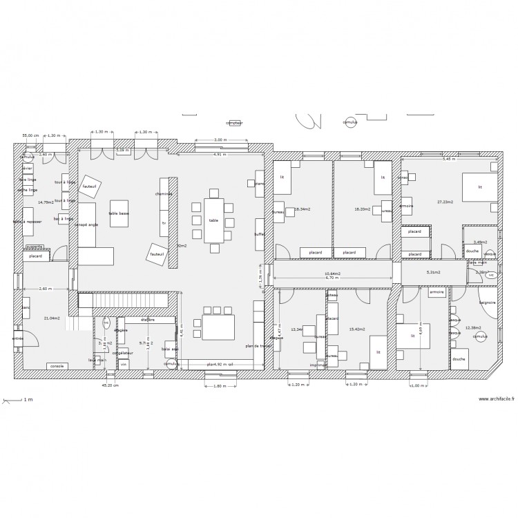 tres grd changement. Plan de 0 pièce et 0 m2