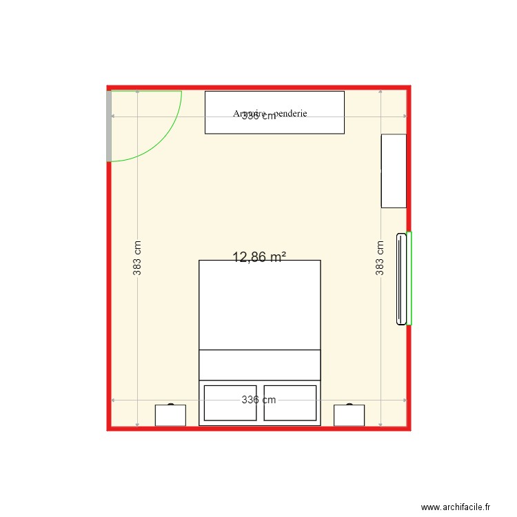 ch1. Plan de 1 pièce et 13 m2