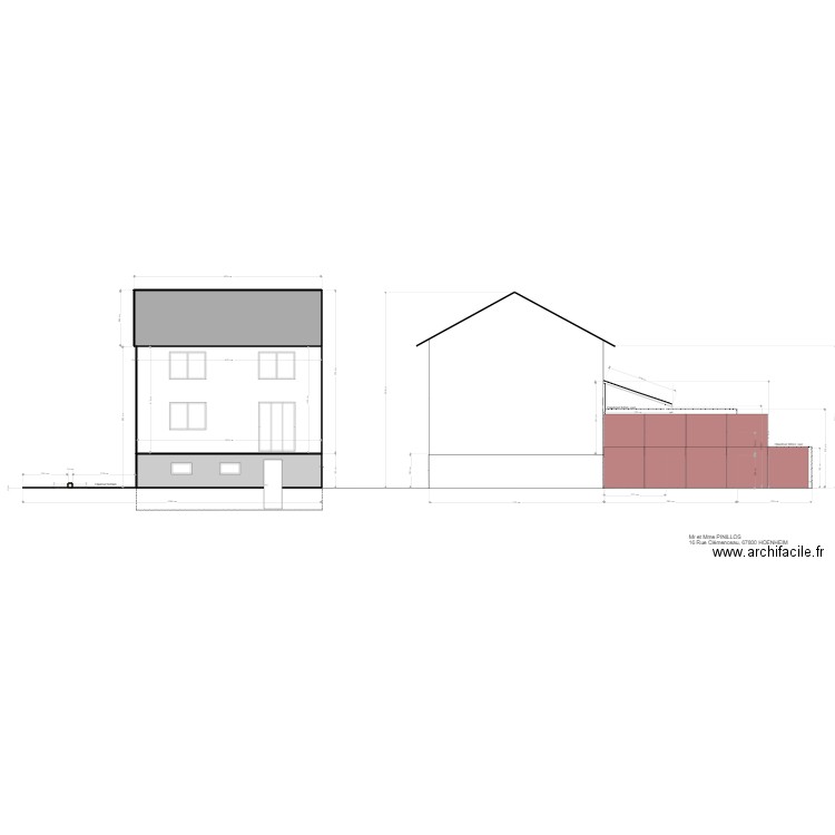 Façade pinillos. Plan de 0 pièce et 0 m2