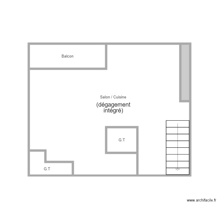 rdc le fur. Plan de 0 pièce et 0 m2