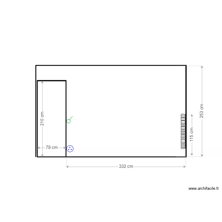 placard chambre jd. Plan de 