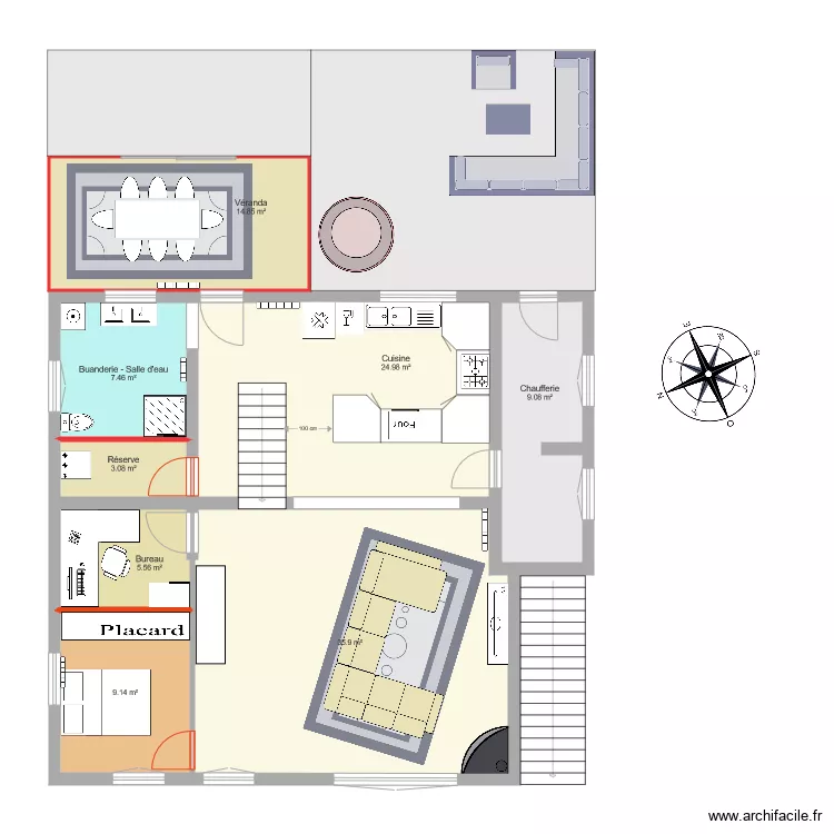 La Bergère option 2. Plan de La Bergère option 2. Plan de