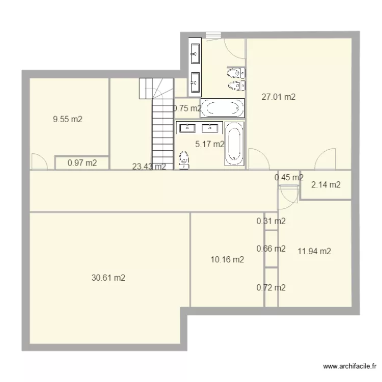 Velaux Etage. Plan de 