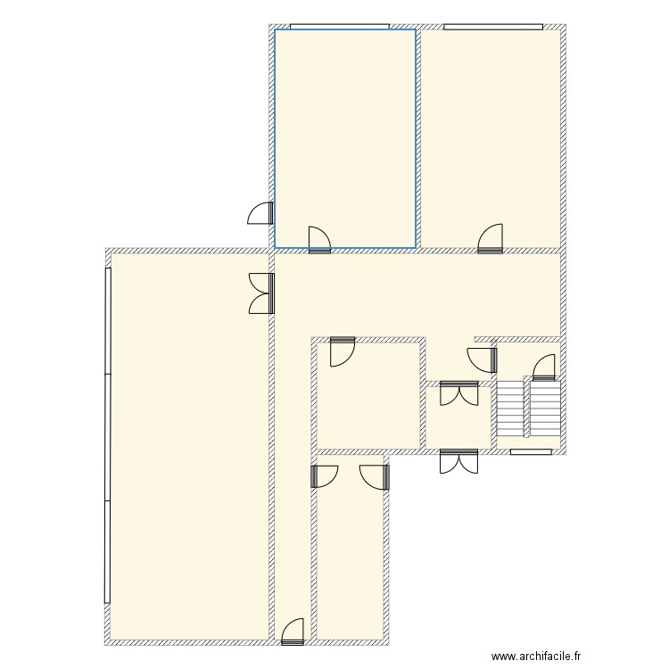 IDBHBlocDniveau0. Plan de 7 pièces et 274 m2