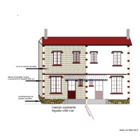 DP4 NE Plan de façade Nord Est actuel et inchangé