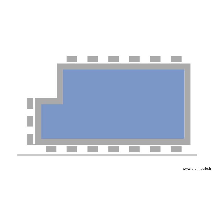 margelle. Plan de 0 pièce et 0 m2