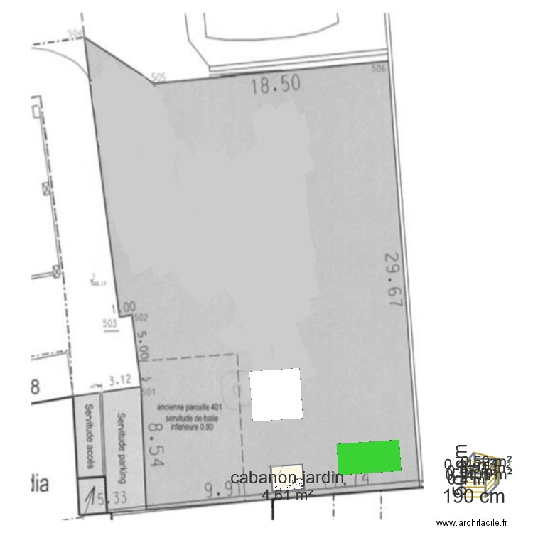 Cabanon de jardin. Plan de 0 pièce et 0 m2