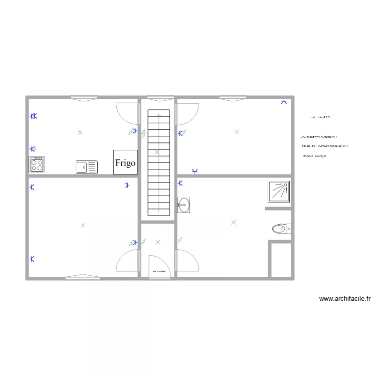 amercooeur B 011 duplix. Plan de amercooeur B 011 duplix. Plan de