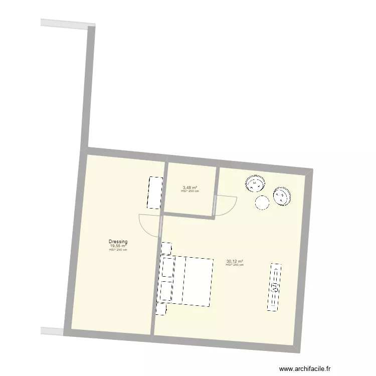 Le cottage d'Appollon . Plan de 