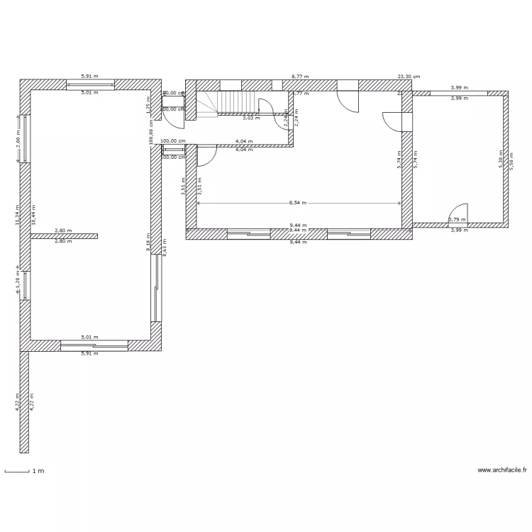 rez chauss&eacute;e complet 3. Plan de 