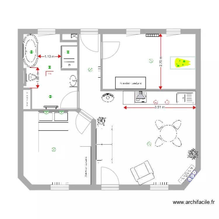 projet Charlotte Rivolet. Plan de 