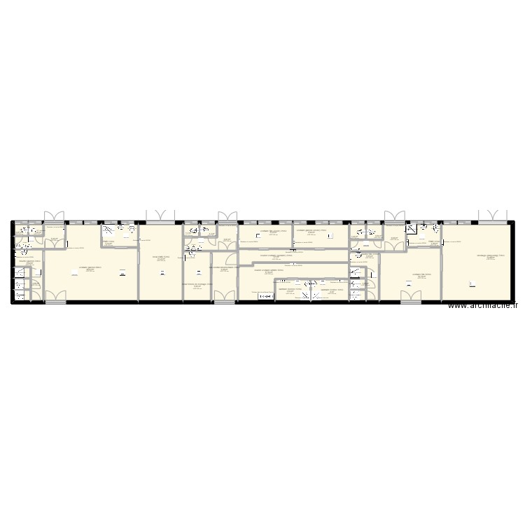 GYMNASE LEO LAGRANGE ANICHE 59580 - modif 2. Plan de 0 pièce et 0 m2