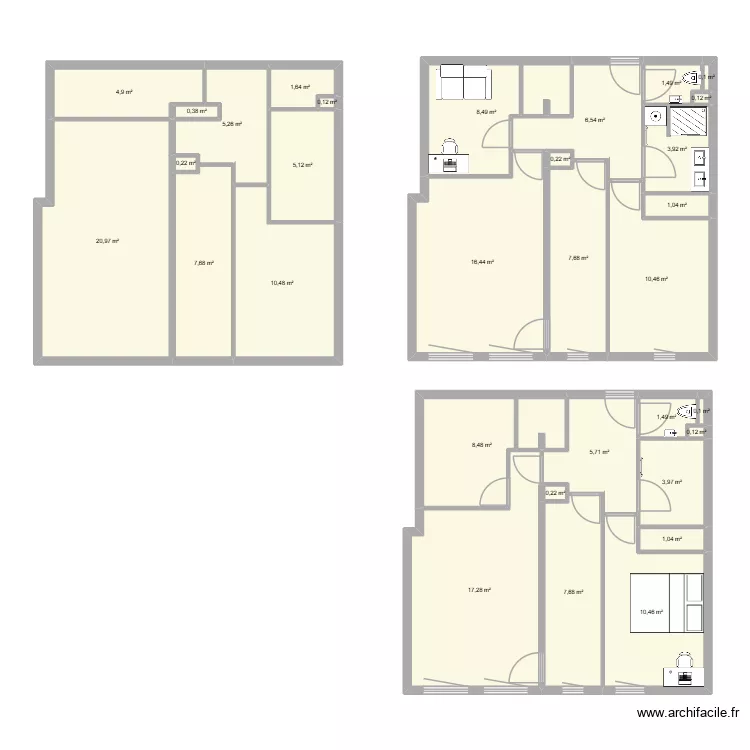 studio1. Plan de 32 et 170 m² studio1. Plan de 32 et 170 m²