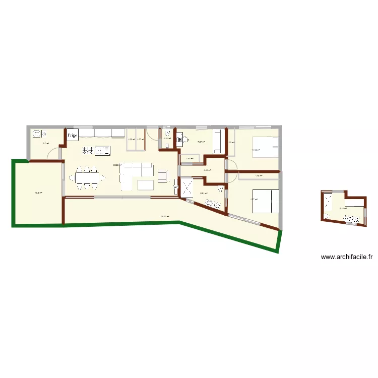 plan 1 salle de bain. Plan de 