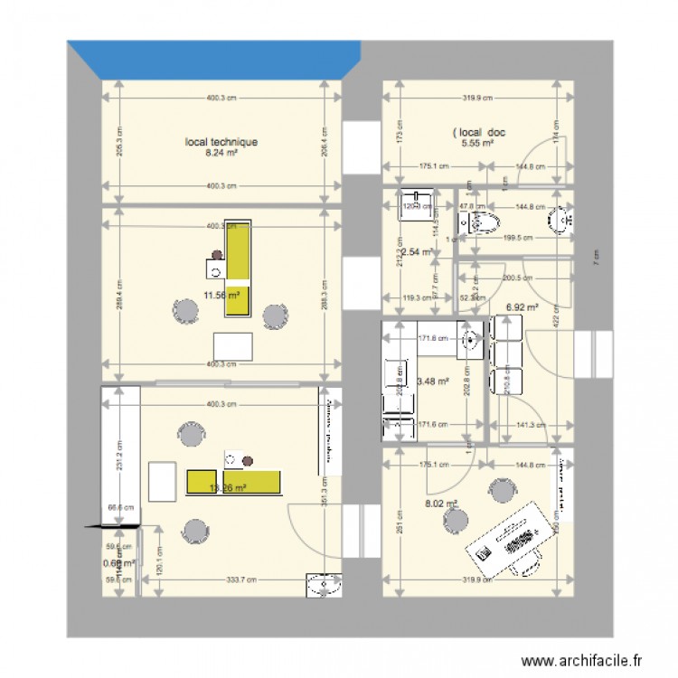 sotta en haut. Plan de 0 pièce et 0 m2