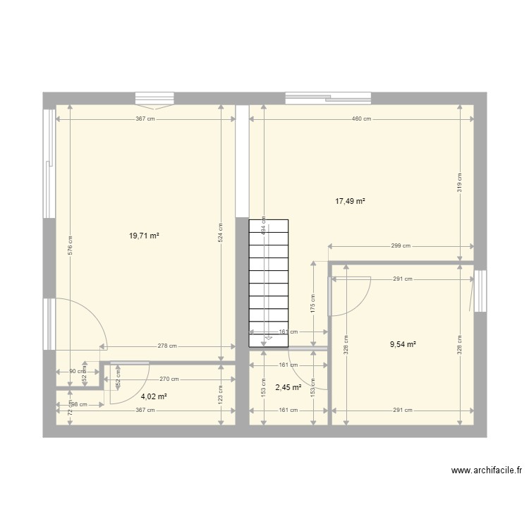 maison anais greg sauveterre cloison cote rdc. Plan de 5 pièces et 53 m2