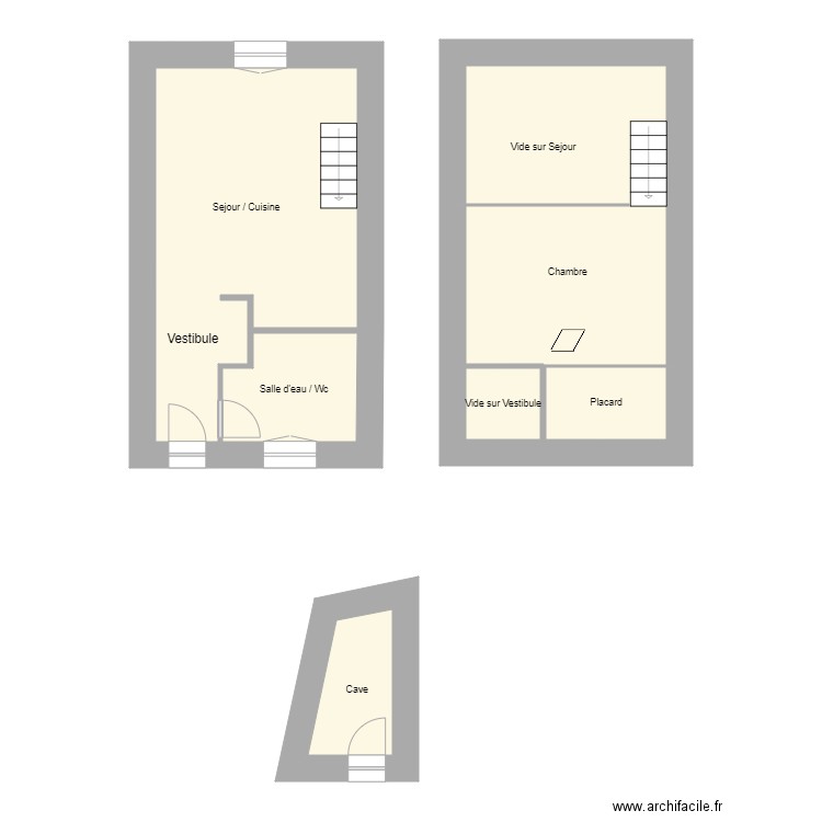 780807737-CARRIERES-DANTAN-CROQUIS. Plan de 6 pièces et 56 m2