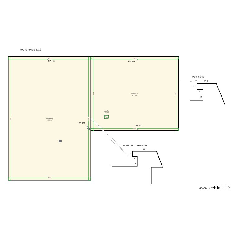 commissariat rivier salé. Plan de 0 pièce et 0 m2