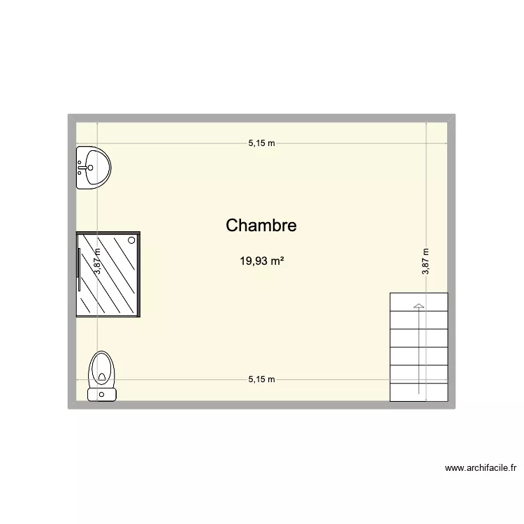 2&egrave;me Etage Le Pretexte. Plan de 