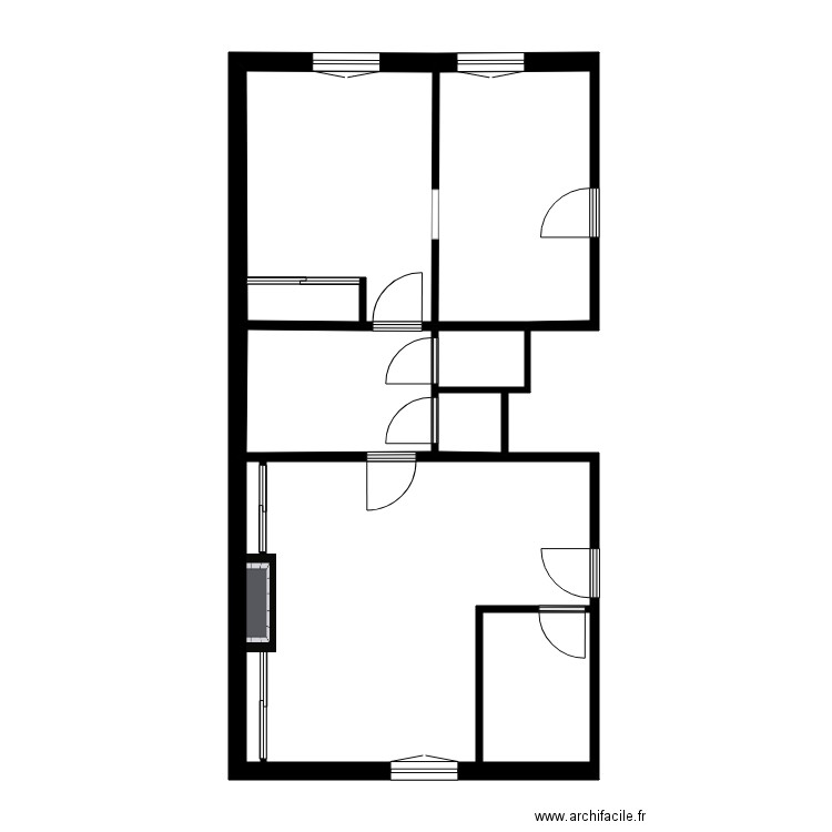 SAOUDI rdc. Plan de 0 pièce et 0 m2