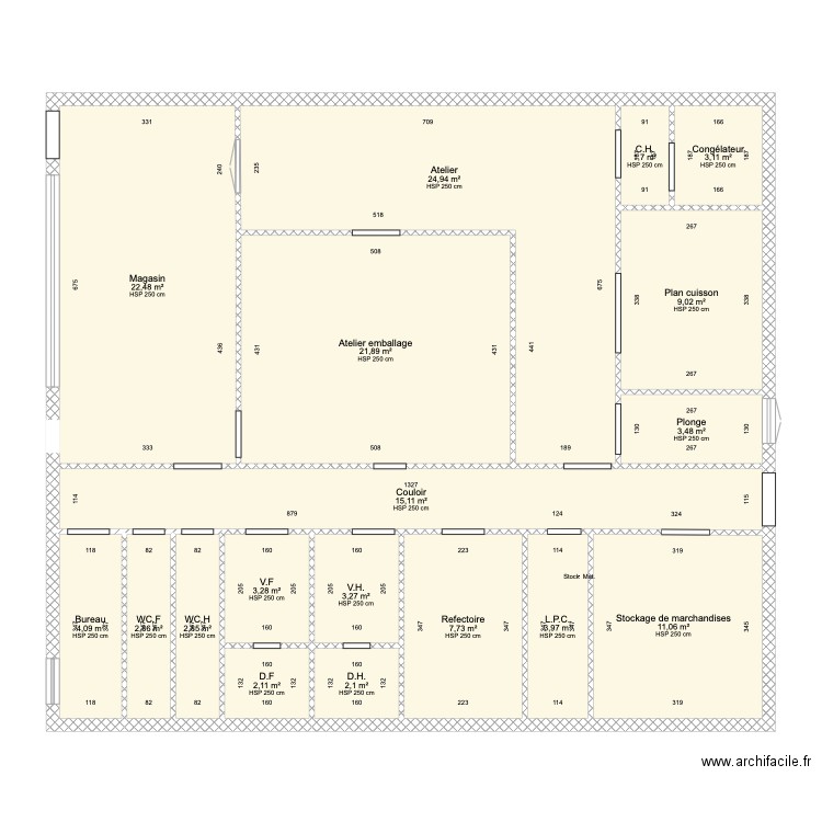 Plan Batiment et Matériel de chocolaterie. Plan de 0 pièce et 0 m2