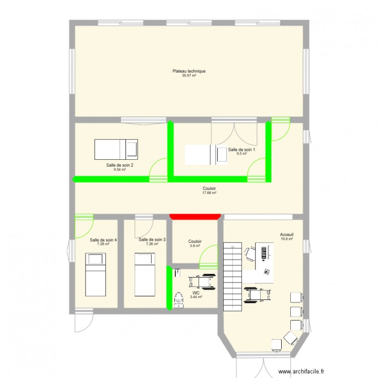 Cabinet Kiné Krafft. Plan de 0 pièce et 0 m2