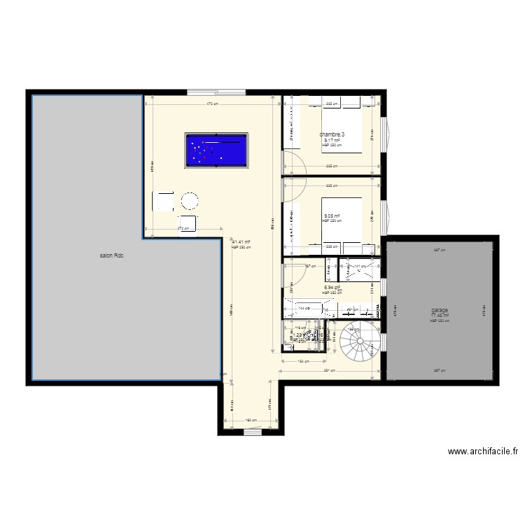 Plan maison R1. Plan de 0 pièce et 0 m2