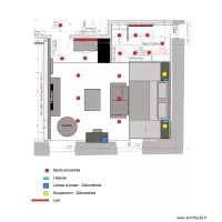 Chambre 6 Plan &eacute;clairage