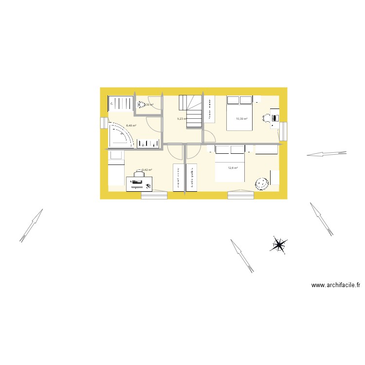 Talmont etage 1. Plan de 0 pièce et 0 m2