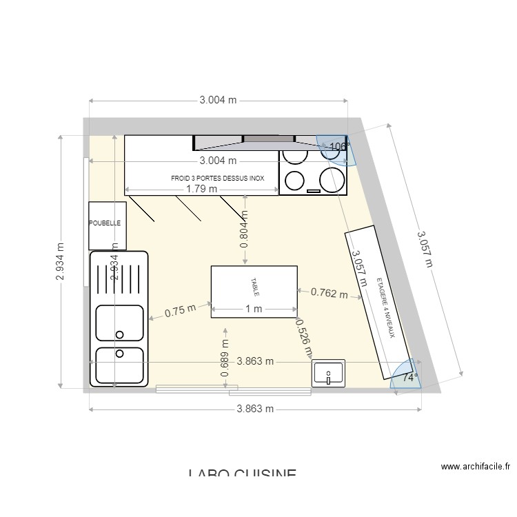 LABO PRES DE LACASSORE 2. Plan de 0 pièce et 0 m2