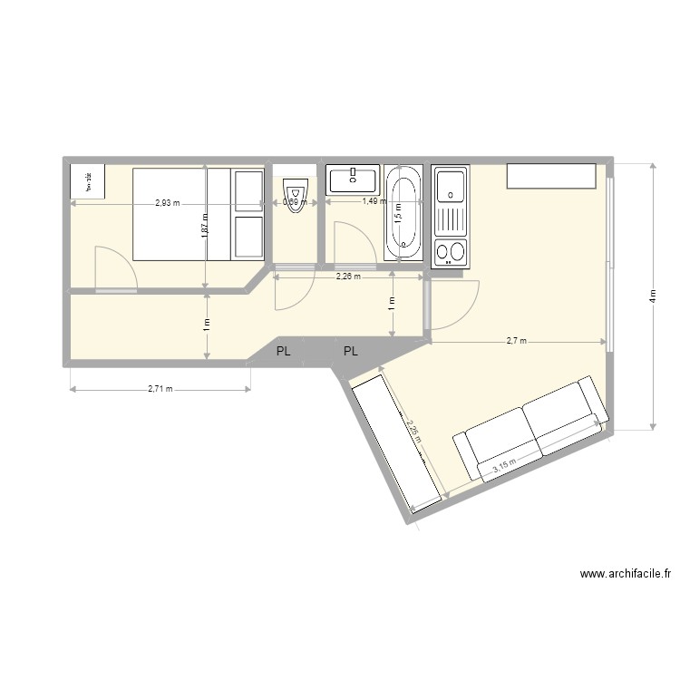 H5 202 Pompeu. Plan de 0 pièce et 0 m2