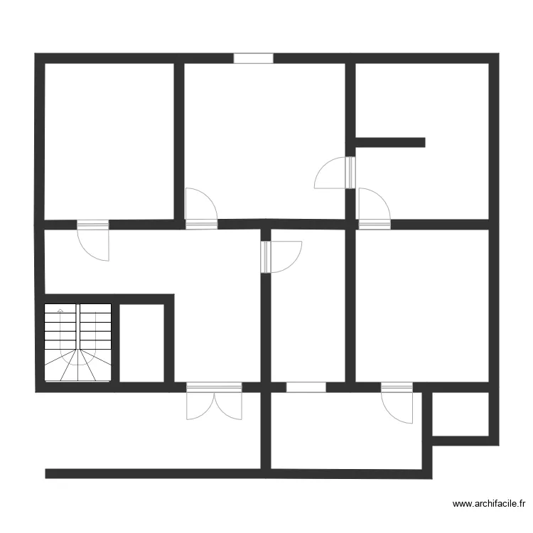 Villa sous sol. Plan de 