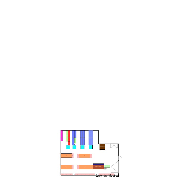 ENTREPOT. Plan de 1 pièce et 165 m2