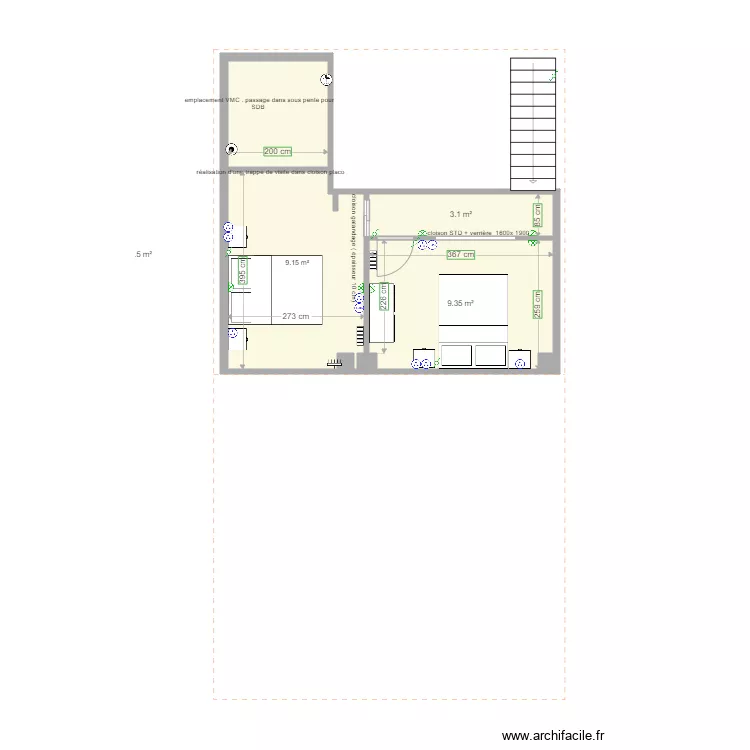 Projet Mezzanine BELZIC. Plan de 