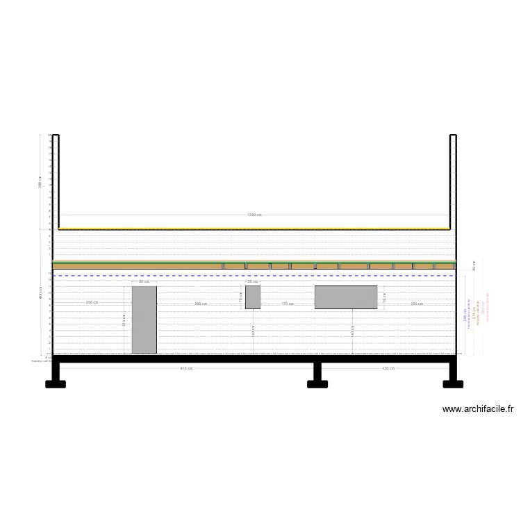 MAISON FACADE OUEST. Plan de MAISON FACADE OUEST. Plan de
