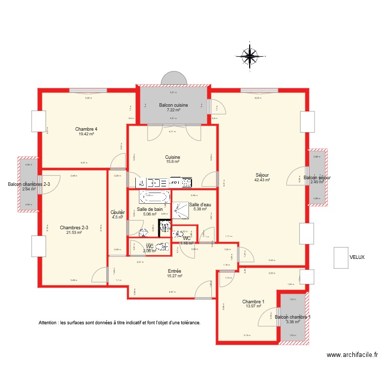 BI 1614. Plan de 0 pièce et 0 m2