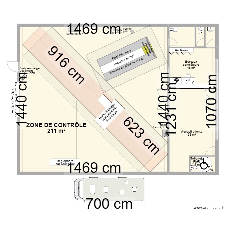 CCT VL ARMOR V1. Plan de 6 pièces et 277 m2