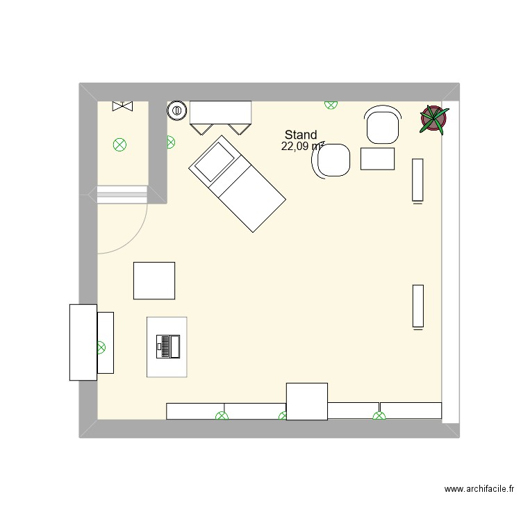 plan de stand . Plan de 0 pièce et 0 m2
