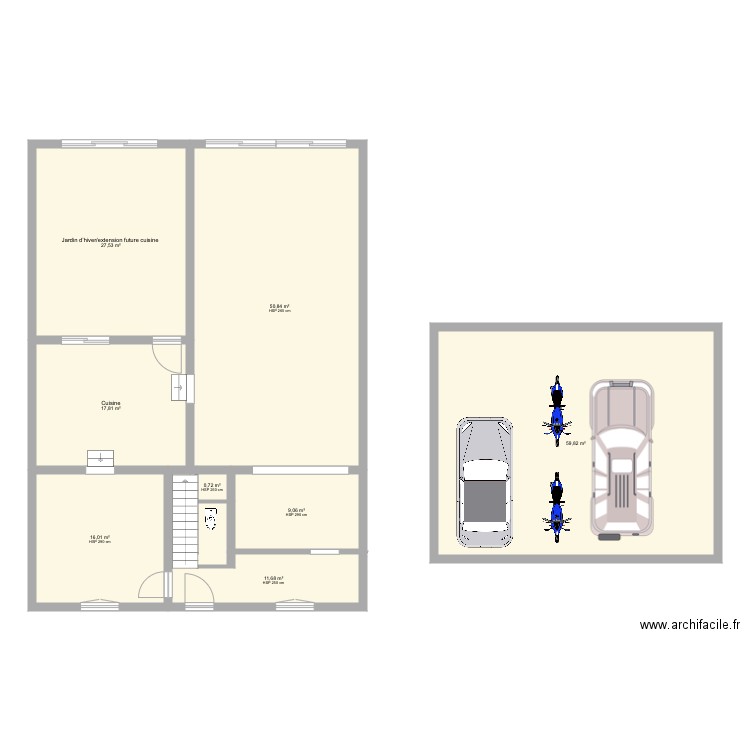 warisoulx RDC . Plan de 13 pièces et 295 m2