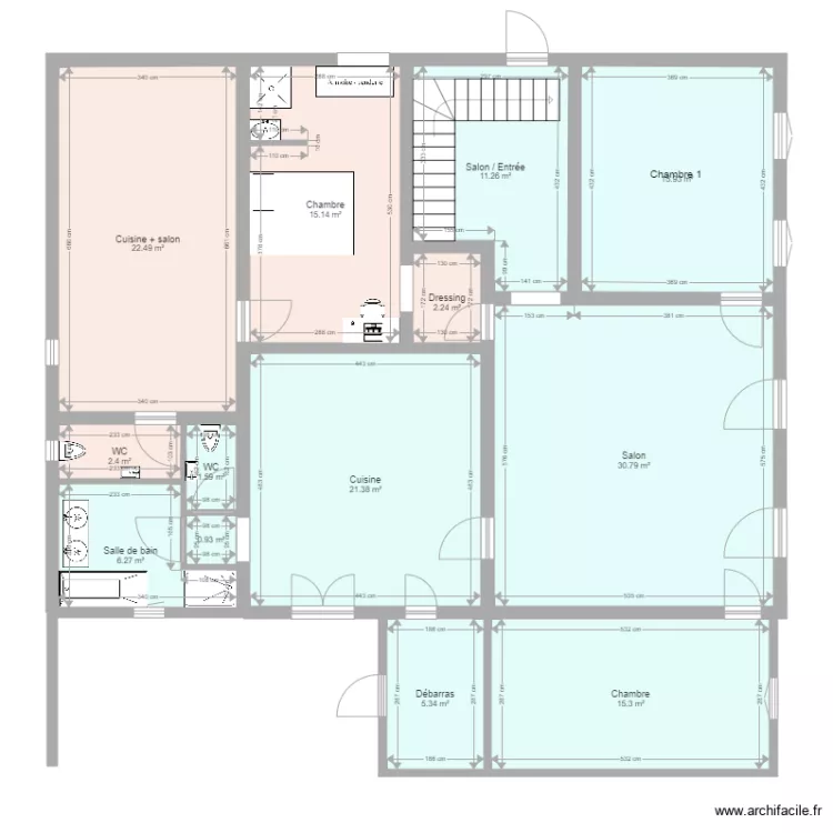 Plan Appartement Alain bis. Plan de Plan Appartement Alain bis. Plan de