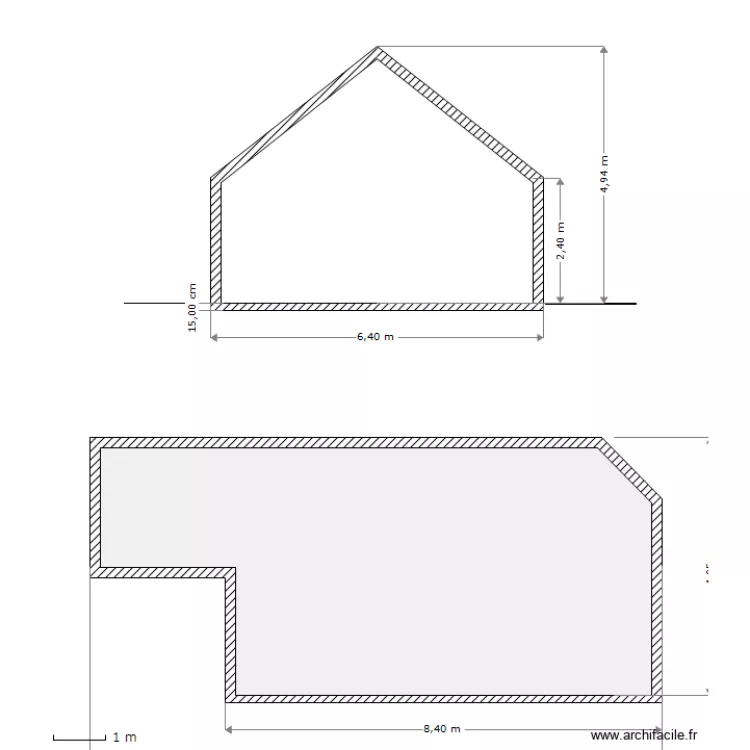 Coupe. Plan de Coupe. Plan de
