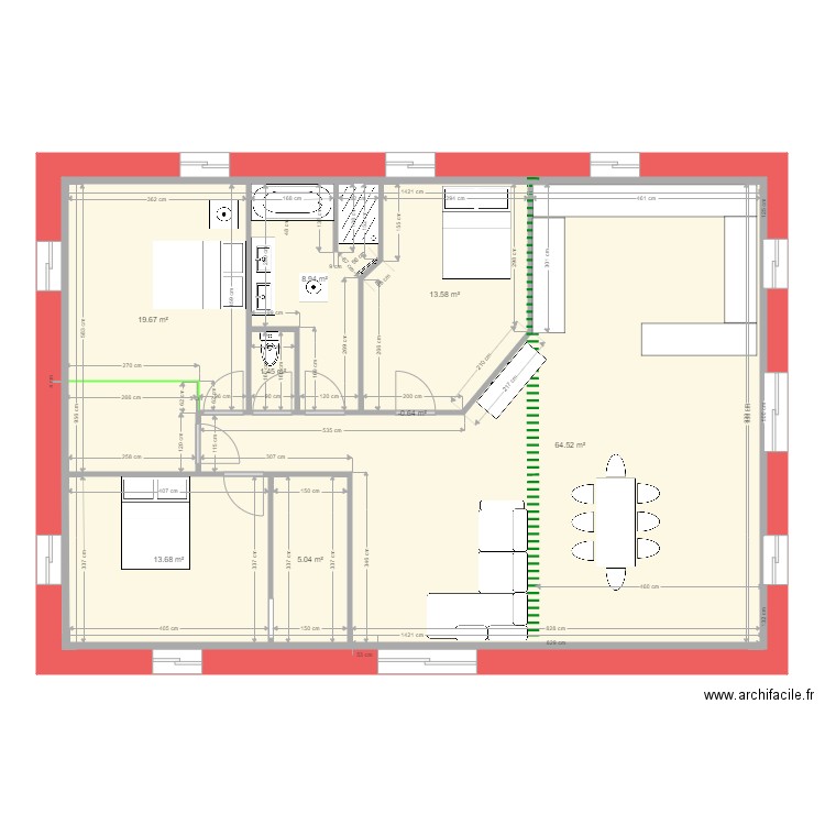 Gaufrèze pdm. Plan de 0 pièce et 0 m2